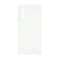 Чехол силиконовый противоударный для Xiaomi Poco F3/Redmi K40 прозрачный