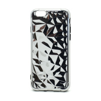Чехол силиконовый PRISMA (галограмма одноцветная) для Apple iPhone 6/6S серебристый