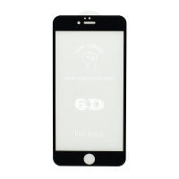 Защитное стекло 6D Premium для Apple iPhone 6 Plus/6S Plus черное тех. пак