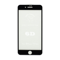 Защитное стекло 6D Premium для Apple iPhone 7 Plus/8 Plus черное тех. пак