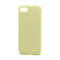 Чехол Silicone Case без лого для Apple iPhone 7/8/SE 2020 (полн. защ) (051) светло желтый