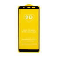 Защитное стекло Full Glass для Samsung Galaxy A6 Plus черное (Full GC) тех. пак