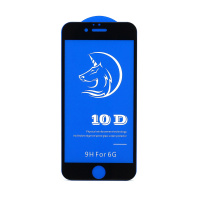 Защитное стекло 6D (T.M) для Apple iPhone 6/6S черное тех. пак
