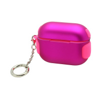 Чехол для наушников AirPods pro матовый противоударный розовый