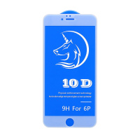 Защитное стекло 6D (T.M) для Apple iPhone 6 Plus/6S Plus белое тех. пак