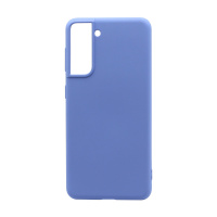 Чехол Silicone Case NEW ERA (накладка/силикон) для Samsung Galaxy S21 голубой