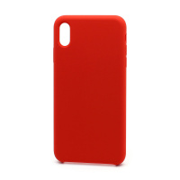 Чехол Silicone Case без лого для Apple iPhone XS Max (014) красный