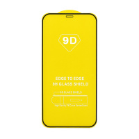 Защитное стекло Full Glass для Apple iPhone 12/12 Pro/6.1 черное (Full GC) тех. пак