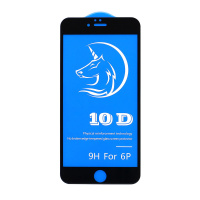 Защитное стекло 6D (T.M) для Apple iPhone 6 Plus/6S Plus черное тех. пак