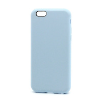 Чехол Silicone Case без лого для Apple iPhone 6/6S (полная защита) (044)  светло голубой