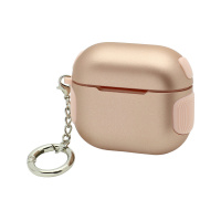 Чехол для наушников AirPods 3 матовый противоударный золотой