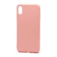 Чехол Silicone Case New Era (накладка/силикон) для Apple iPhone XS Max розовый