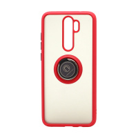 Чехол Shockproof Ring для Xiaomi Redmi Note 8 Pro (002) красно-черный