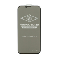 Защитное стекло MTB Privacy для Apple iPhone 13/13 Pro/14/6.1 черное тех. пак