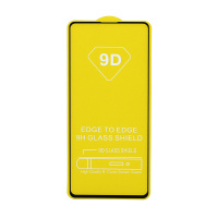 Защитное стекло Full Glass для Samsung Galaxy A71 (A715)/A72 (A725) черное (Full GC) тех. пак