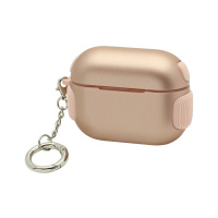 Чехол для наушников AirPods pro матовый противоударный золотой