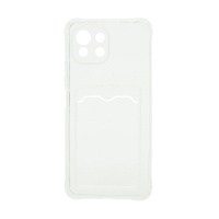 Чехол с кармашком для Xiaomi 11 Lite прозрачный (001)