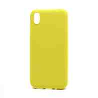 Чехол Silicone Case NEW ERA (накладка/силикон) для Huawei Honor 8S/Y5 2019 желтый