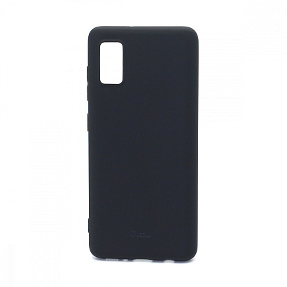 Чехол OU Lovely Fruit для Samsung Galaxy A41 (A415) силикон в блистере матовый черный