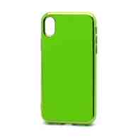 Чехол Silicone case Onyx Clear (накладка/силикон) для Apple iPhone XR зеленый