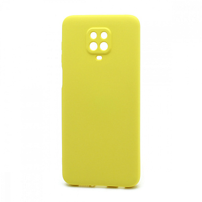 Чехол Silicone Case NEW ERA (накладка/силикон) для Xiaomi Redmi Note 9S/Note 9 Pro желтый