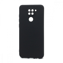 Чехол Silicone Case NEW ERA (накладка/силикон) для Xiaomi Redmi Note 9 черный