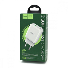 СЗУ с выходом USB Hoco N5 (PD+QC3.0/1USB/1USB PD) белое