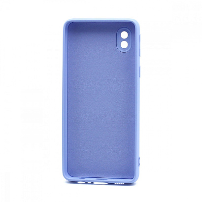 Чехол Silicone Case NEW ERA (накладка/силикон) для Samsung Galaxy A01 Core голубой