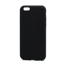 Чехол Silicone Case без лого для Apple iPhone 6/6S (полная защита) (018) чёрный