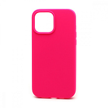Чехол Silicone Case без лого для Apple iPhone 13 Pro Max/6.7 (полная защита) (047) ярко розовый