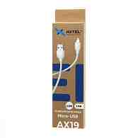 Кабель USB - Micro USB Axtel AX19 (25см) белый