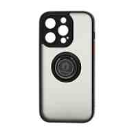 Чехол Shockproof Ring для Apple iPhone 14 Pro/6.1 (003) черно-красный
