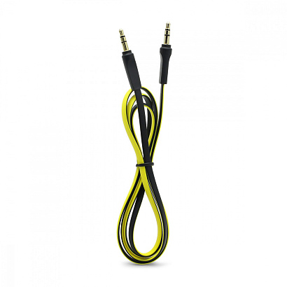 Кабель AUX (3,5 mm jack) Borofone BL6 (100см) желтый