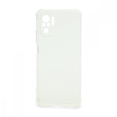 Чехол силиконовый противоударный для Xiaomi Redmi Note 10/Redmi Note 10S прозрачный