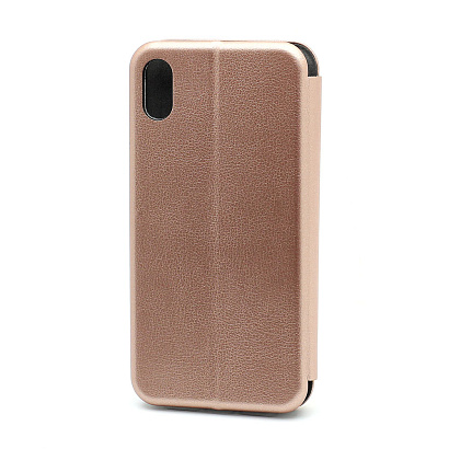 Чехол-книжка BF модельный (силикон/кожа) для Apple iPhone XR розовый