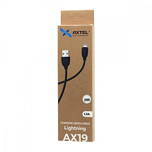 Кабель USB - Lightning Axtel AX19 (200см) черный