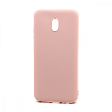 Чехол Silicone Case NEW ERA (накладка/силикон) для Xiaomi Redmi 8A светло розовый