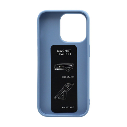 Чехол Magnetic Stend 2 для Apple iPhone 14 Pro/6.1 (008) голубой