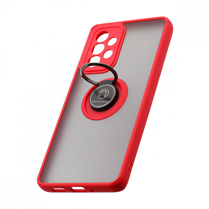 Чехол Shockproof Ring для Samsung Galaxy А33 (002) красно-черный