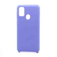 Чехол Silicone Cover Color для Samsung Galaxy M21/M30S (013) сиреневый
