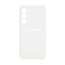Чехол с кармашком для Samsung Galaxy S23 Plus прозрачный (001)