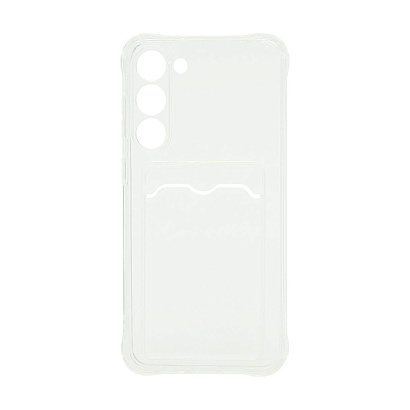 Чехол с кармашком для Samsung Galaxy S23 Plus прозрачный (001)