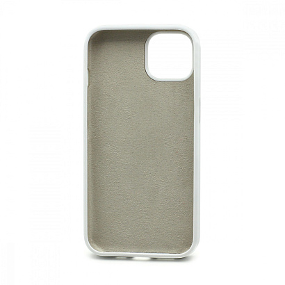 Чехол Silicone Case без лого для Apple iPhone 13/6.1 (полная защита) (009) белый