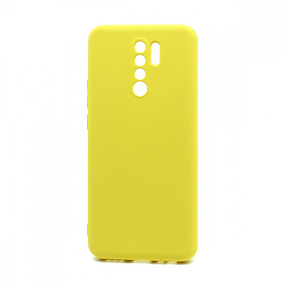 Чехол Silicone Case NEW ERA (накладка/силикон) для Xiaomi Redmi 9 желтый