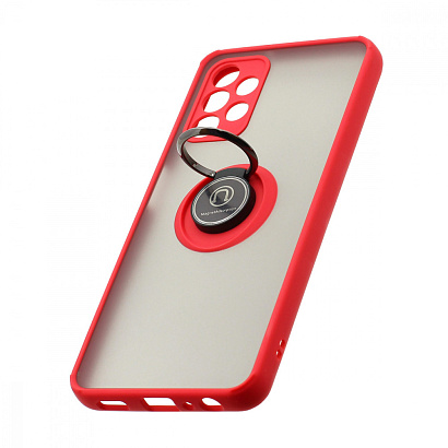 Чехол Shockproof Ring для Samsung Galaxy А13 (002) красно-черный