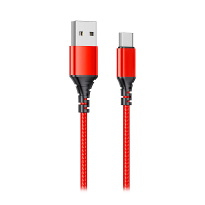 Кабель USB - Type-C Axtel AX54 (100см) красный