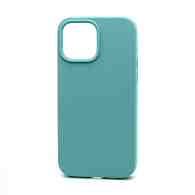Чехол Silicone Case без лого для Apple iPhone 13 Pro Max/6.7 (полная защита) (021) голубой