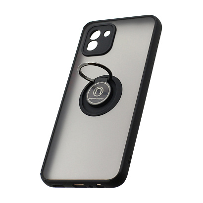 Чехол Shockproof Ring для Samsung Galaxy A03 (003) черно-красный