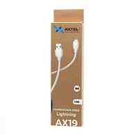 Кабель USB - Lightning Axtel AX19 (100см) белый