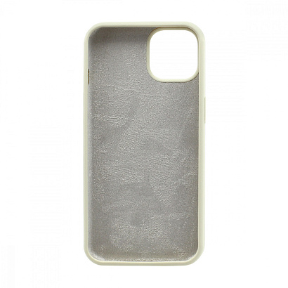 Чехол Silicone Case без лого для Apple iPhone 14/6.1 (полная защита) (011) бежевый